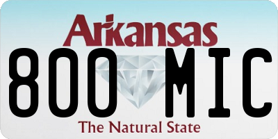 AR license plate 800MIC