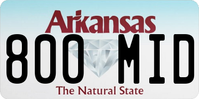 AR license plate 800MID