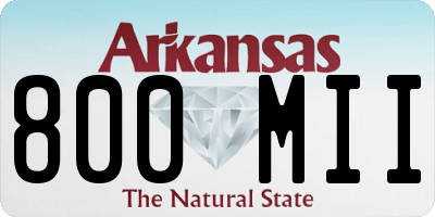 AR license plate 800MII