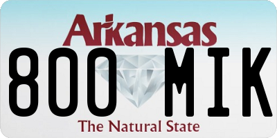 AR license plate 800MIK