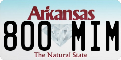 AR license plate 800MIM