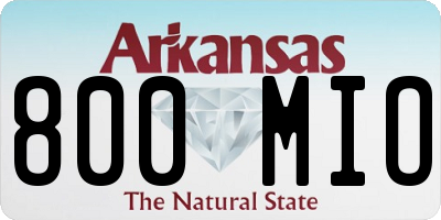 AR license plate 800MIO