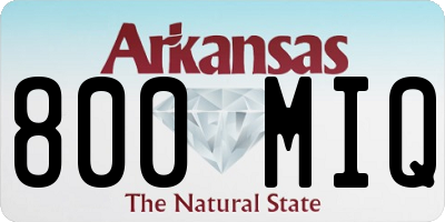 AR license plate 800MIQ