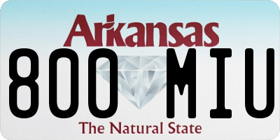 AR license plate 800MIU