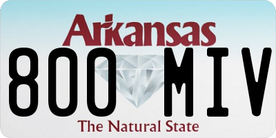 AR license plate 800MIV