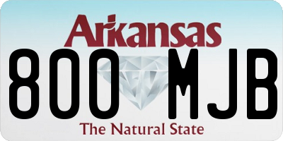 AR license plate 800MJB