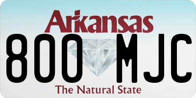AR license plate 800MJC