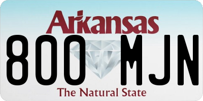 AR license plate 800MJN