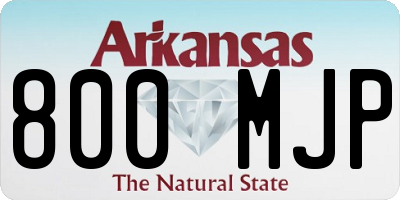 AR license plate 800MJP