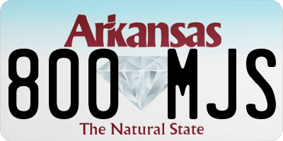 AR license plate 800MJS