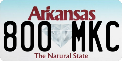 AR license plate 800MKC