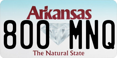 AR license plate 800MNQ