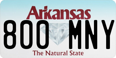 AR license plate 800MNY