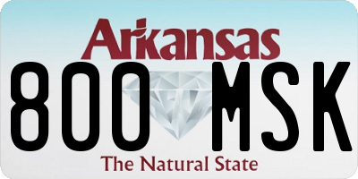 AR license plate 800MSK