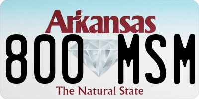 AR license plate 800MSM