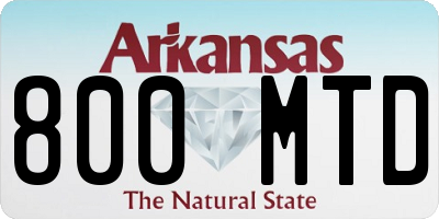 AR license plate 800MTD
