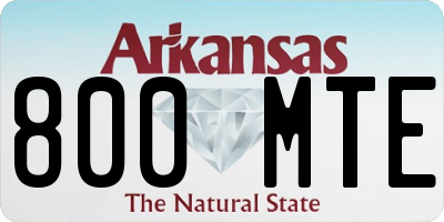 AR license plate 800MTE