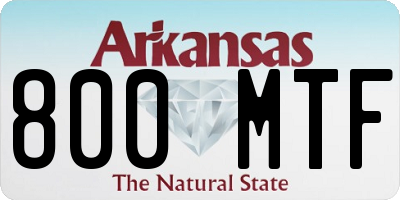 AR license plate 800MTF