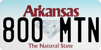 AR license plate 800MTN