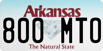 AR license plate 800MTO