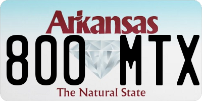 AR license plate 800MTX