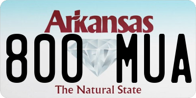 AR license plate 800MUA