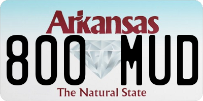 AR license plate 800MUD