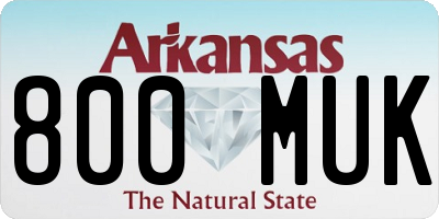 AR license plate 800MUK