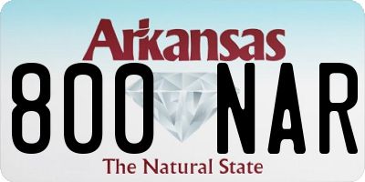 AR license plate 800NAR