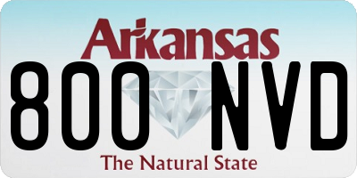 AR license plate 800NVD