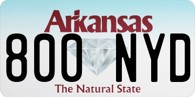 AR license plate 800NYD