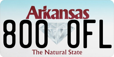 AR license plate 800OFL