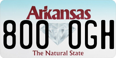AR license plate 800OGH