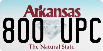 AR license plate 800UPC