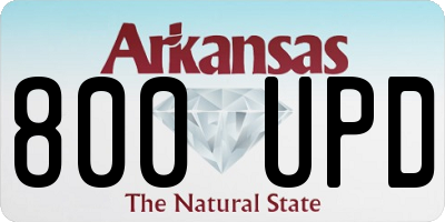 AR license plate 800UPD