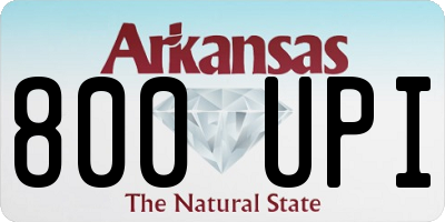 AR license plate 800UPI