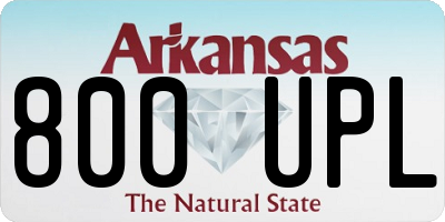 AR license plate 800UPL