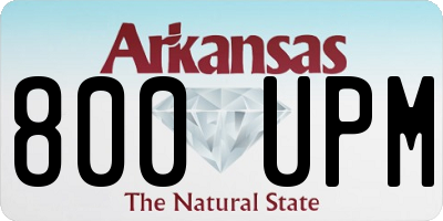 AR license plate 800UPM