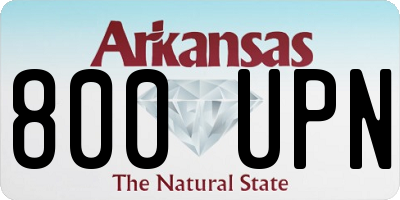 AR license plate 800UPN