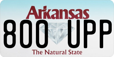 AR license plate 800UPP