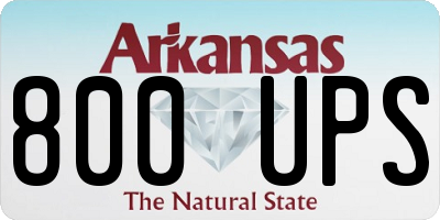 AR license plate 800UPS
