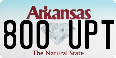AR license plate 800UPT