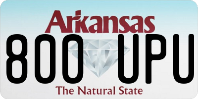 AR license plate 800UPU