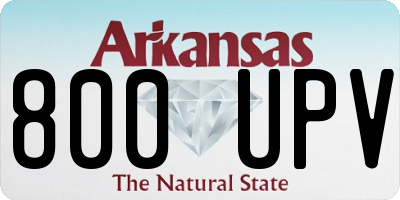 AR license plate 800UPV