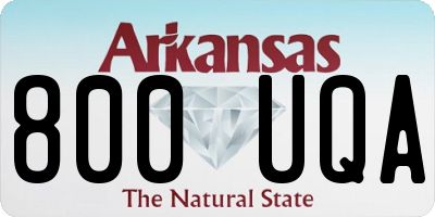 AR license plate 800UQA