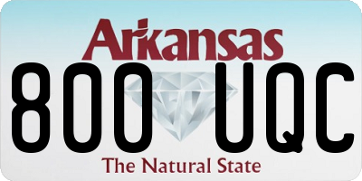 AR license plate 800UQC