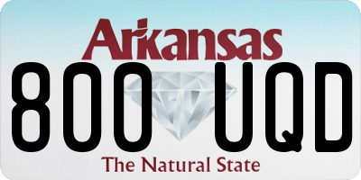 AR license plate 800UQD