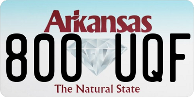 AR license plate 800UQF