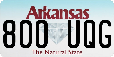AR license plate 800UQG