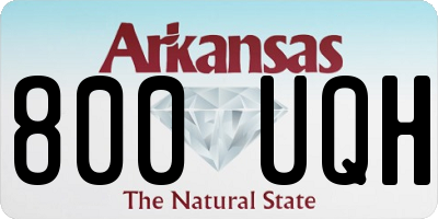 AR license plate 800UQH